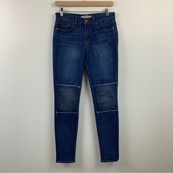 J Brand Revival Patch Fringe Jeans Size 27 Waist - Picture 2 of 12